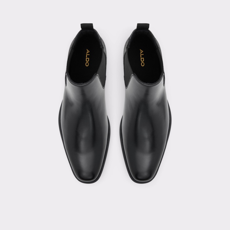 Brodyx Chelsea Støvle Aldo Fashion Sort Læder Glat