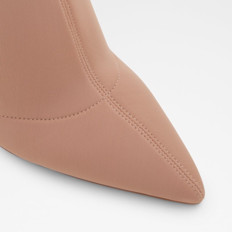 Mode Lys Beige Aldo Carmina Ankelstøvle Stilethæl