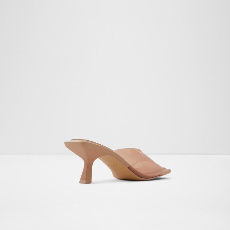 Mode Aldo Medium Beige Cassilia-hælede Mule Stilethæl
