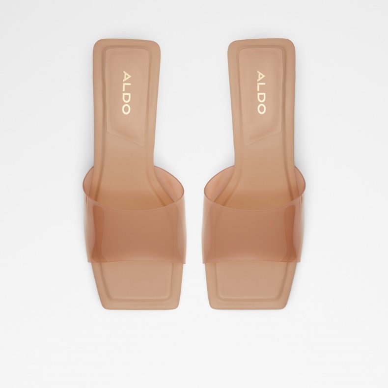 Mode Aldo Medium Beige Cassilia-hælede Mule Stilethæl