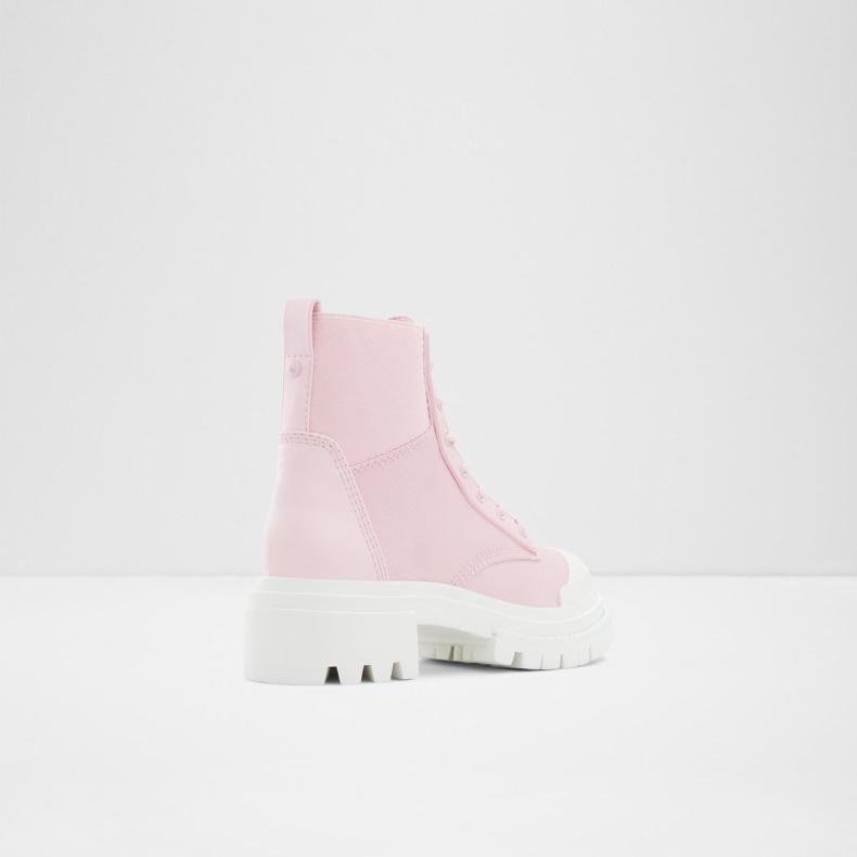 Fashion Pink Charline Combat Boot Lug Sål Aldo