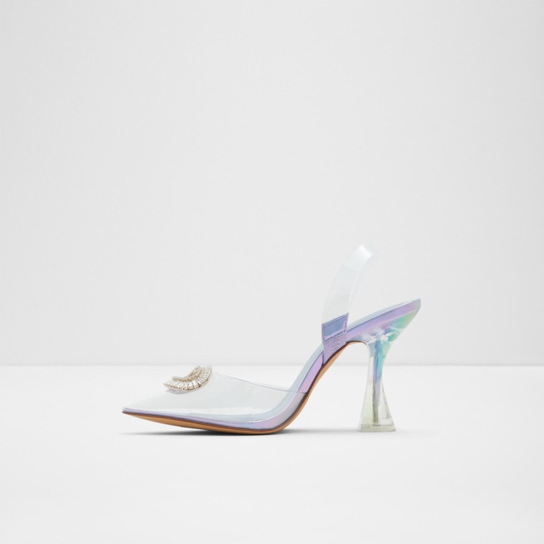 Aldo Fashion Cheers Slynge Tilbage Højhælet Lilla