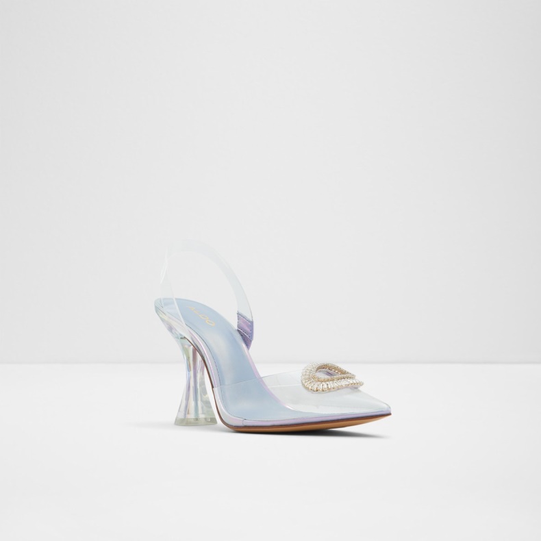 Aldo Fashion Cheers Slynge Tilbage Højhælet Lilla