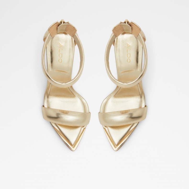 Guld Contesa Ankelrem Højhælet Stilethæl Aldo Mode