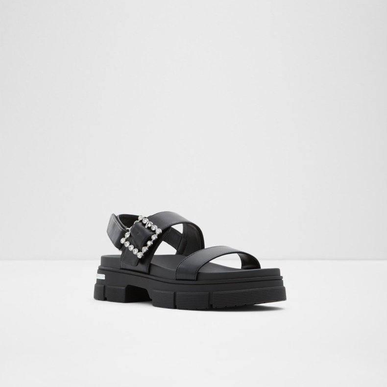 Corinne Flad Sandal Lug Sål Aldo Fashion Sort