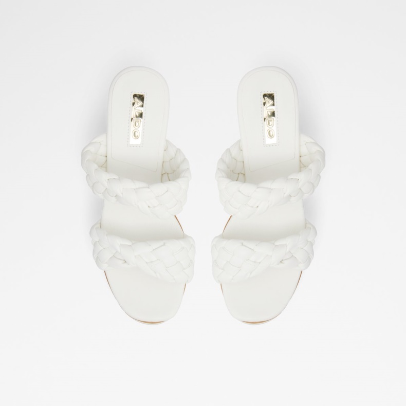 Fashion Aldo Corky Wedge Sandal Kilehæl Hvid