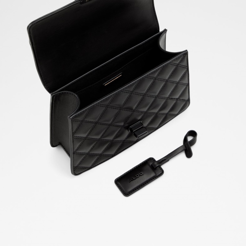 Sort Aldo Modetaske I Bomuld Med Tophåndtag