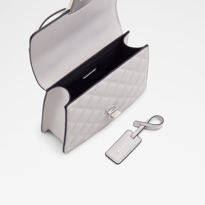 Grå Bomulds Top Håndtag Taske Aldo Mode