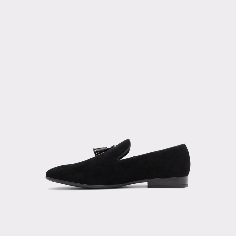 Aldo Mode Ny Ankomst Croham Loafer Sort Læder