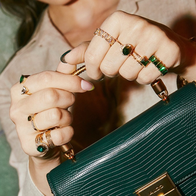 Aldo Fashion Mørkegrøn Crohatlan Ring