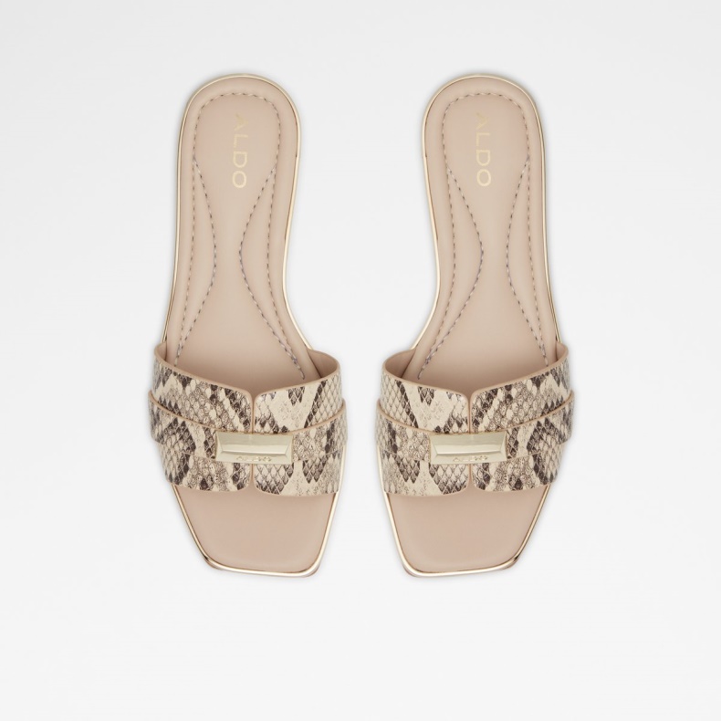 Darine Slide Sandal Mode Aldo Naturlig