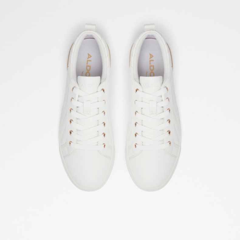 Dilathielle Lav Top Sneaker Kop Sål Mode Hvid Syntetisk Quiltet Aldo