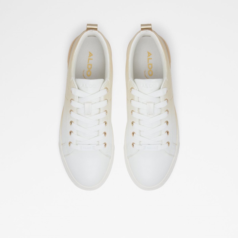 Aldo Gold-clear Multi Syntetisk Satin Mode Dilathielle Lav Top Sneaker