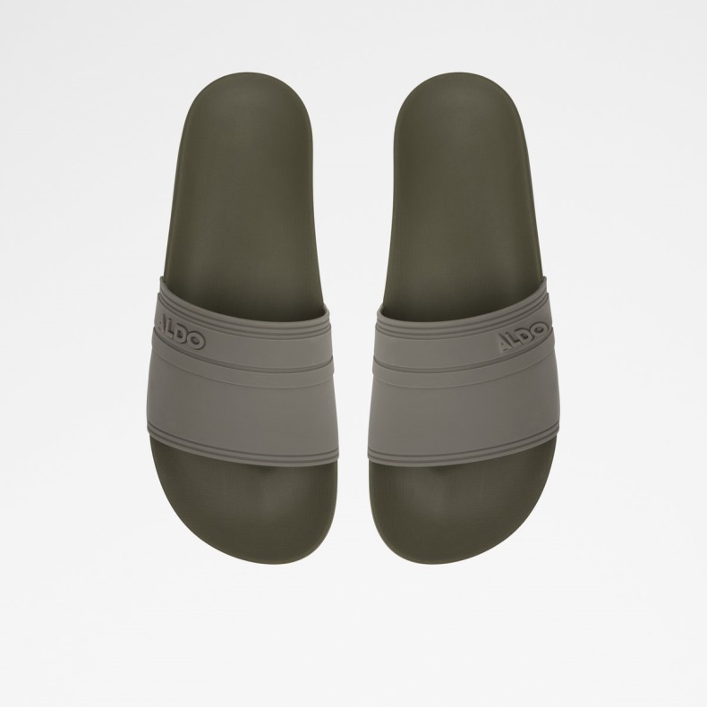 Mode Grøn Syntetisk Gummi Dinmore Slide Sandal Aldo