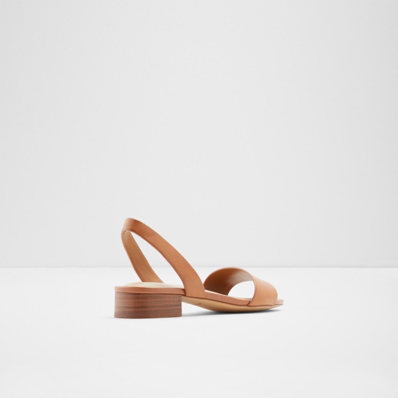 Aldo Cognac Mode Doredda Sling Back Flad Sandal Blokhæl