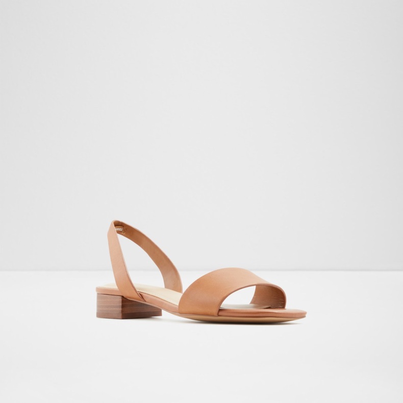 Aldo Cognac Mode Doredda Sling Back Flad Sandal Blokhæl