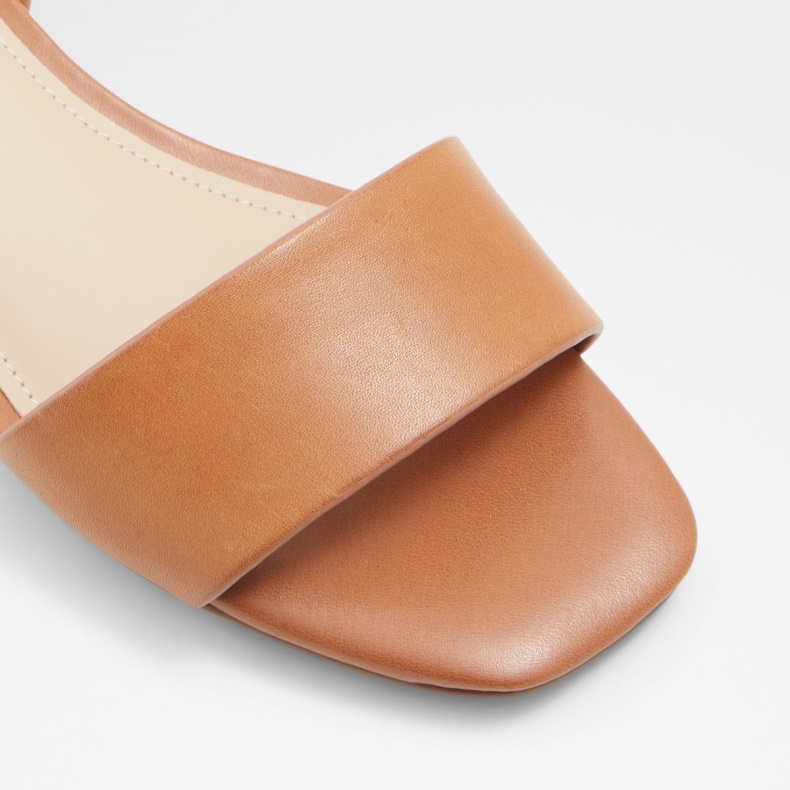 Aldo Cognac Mode Doredda Sling Back Flad Sandal Blokhæl