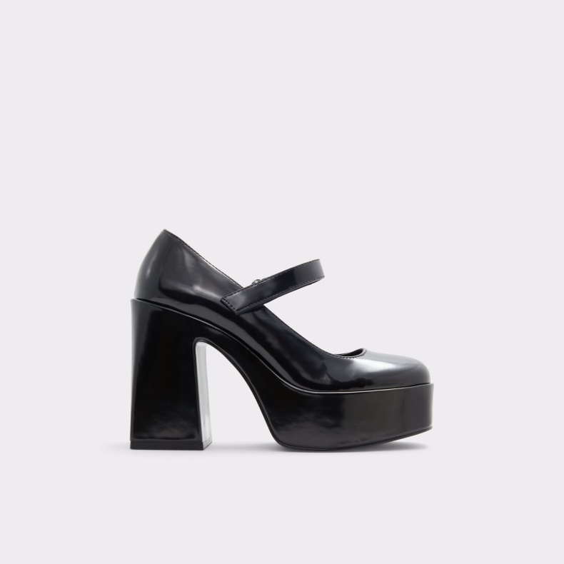 Sort Aldo Mode Dorothee Heeled Mary Janes Platform