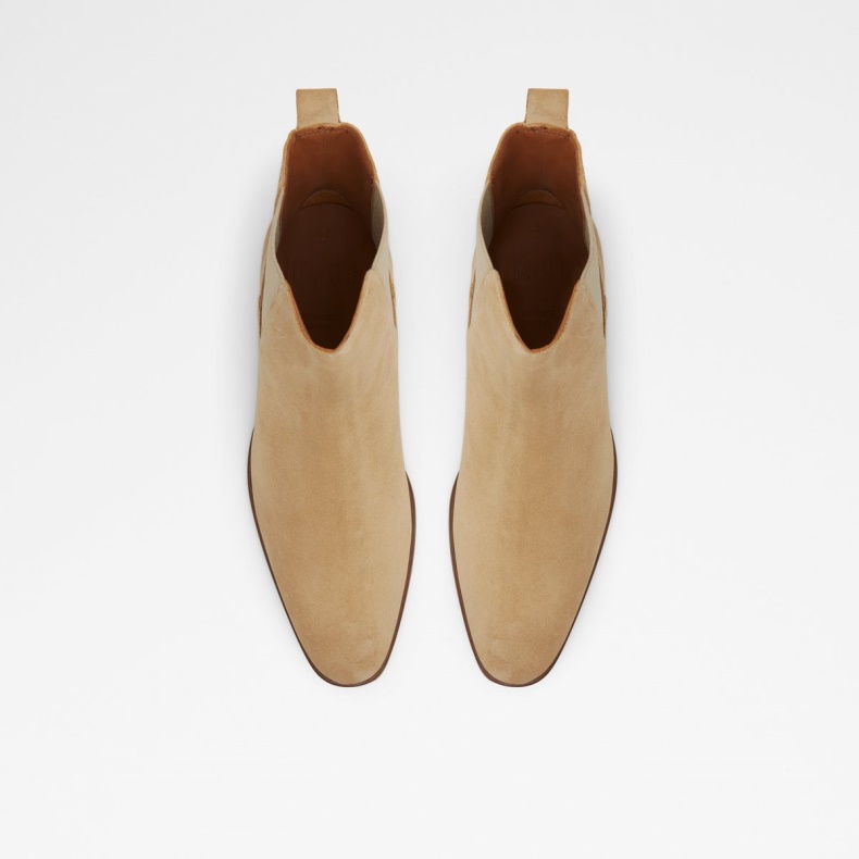 Mode Aldo Beige Druer Chelsea Støvle