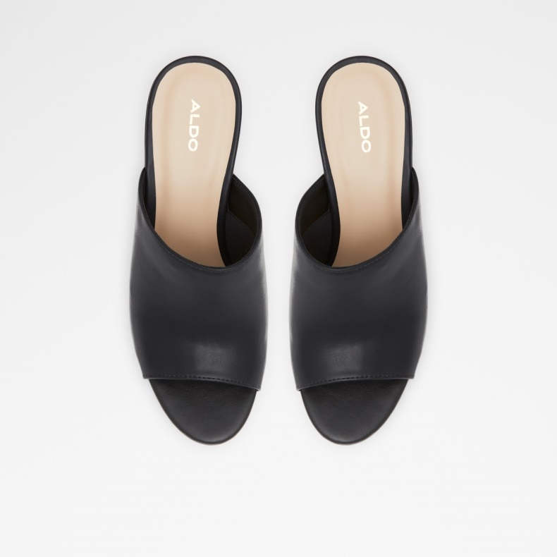 Sort Ellara Højhælede Sandal Blokhæl Aldo Mode