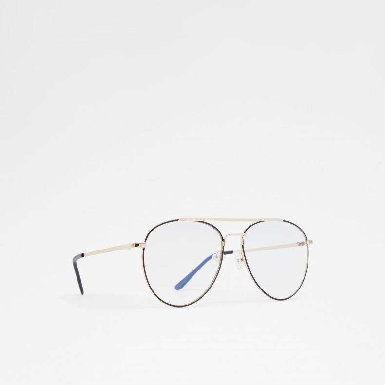 Udsolgt Epinel Aviator Solbriller Sort-guld Multi Aldo Mode