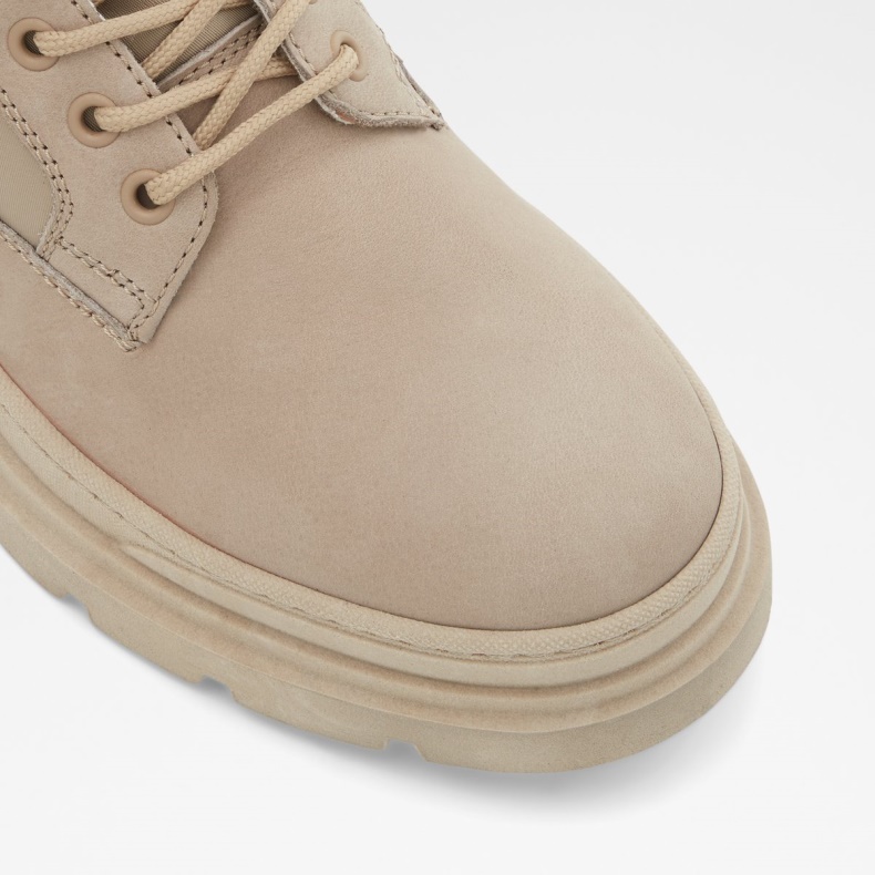 Aldo Fashion New Ankomst Felt Snøre Støvle Lug Sål Lys Beige