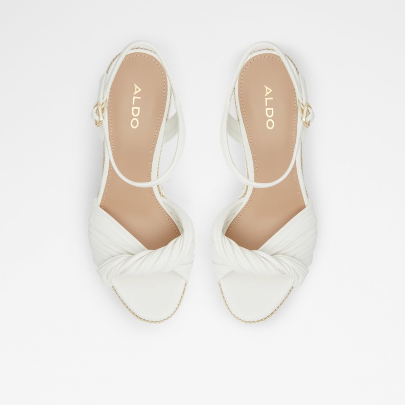 Aldo Hvid Mode Florenna Kile Sandal Kilehæl