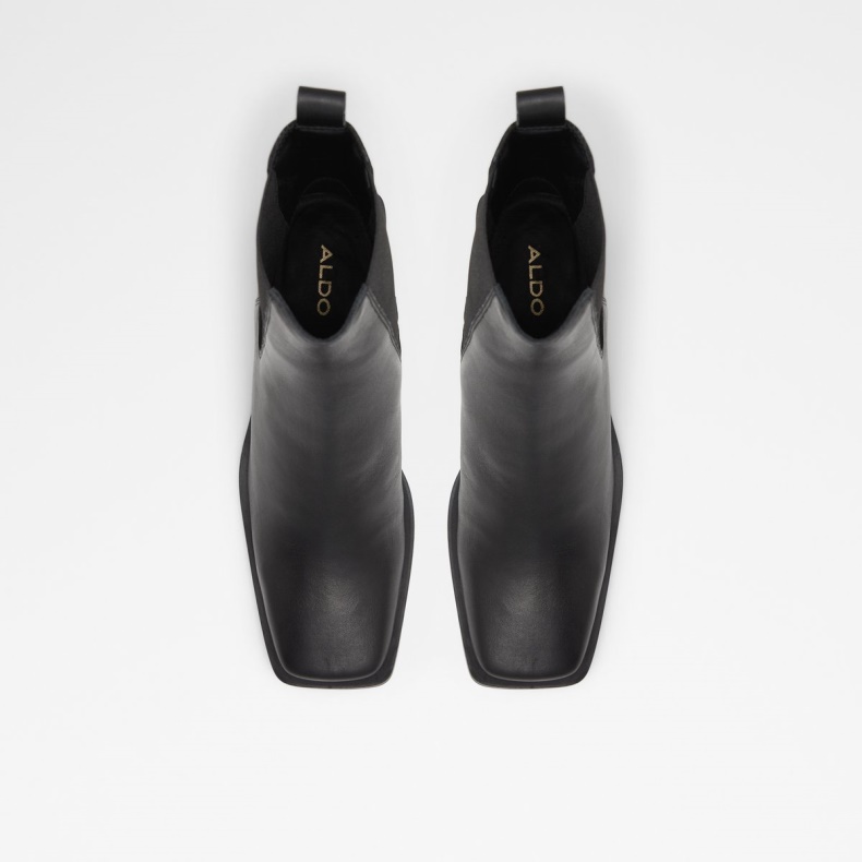 Sort Aldo Mode Føl Chelsea Støvle