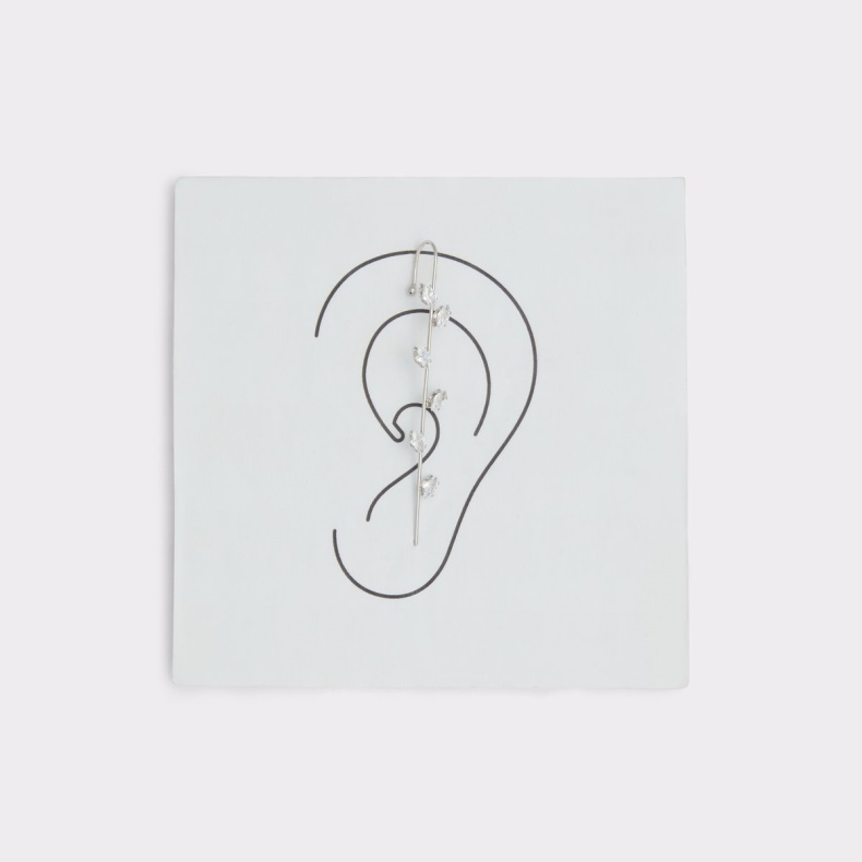 Aldo Fashion Sidste Chance Folia Cuff øreringe Sølvklar Multi