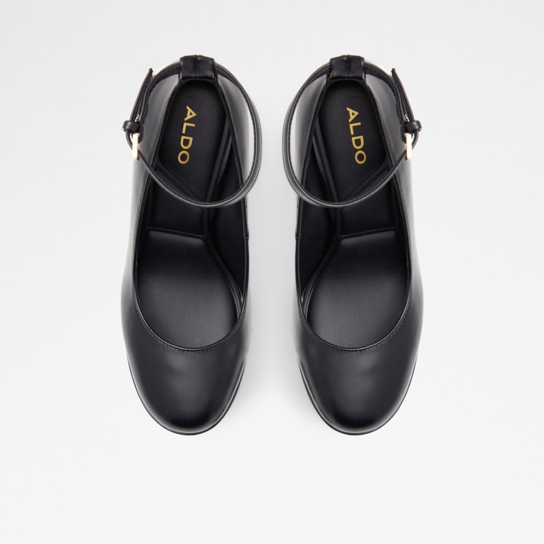 Aldo Ny Ankomst Fonda Ankelrem Hælsko Plateforme Sort Mode