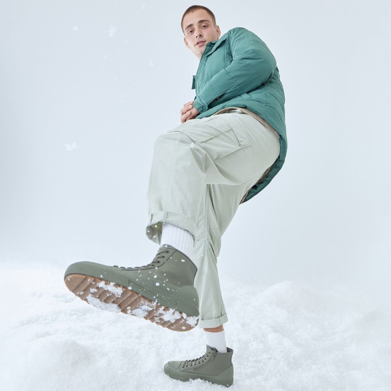 Aldo Fashion Khaki Ny Ankomst Freesole Lav Top Sneaker Cup Sål