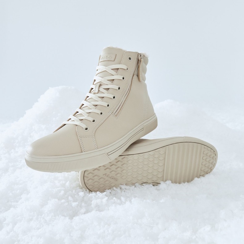 Fashion Aldo New Arrival Freesole High Top Sneaker Cup Sål Lys Beige