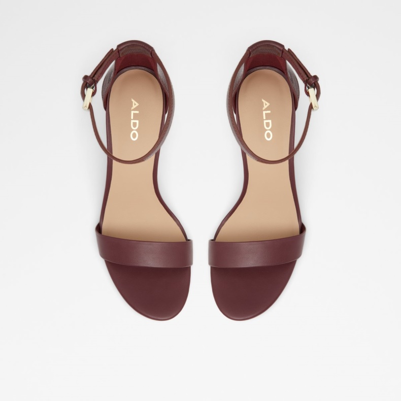 Frilajan Højhælet Sandal Blokhæl Bordo Aldo Mode