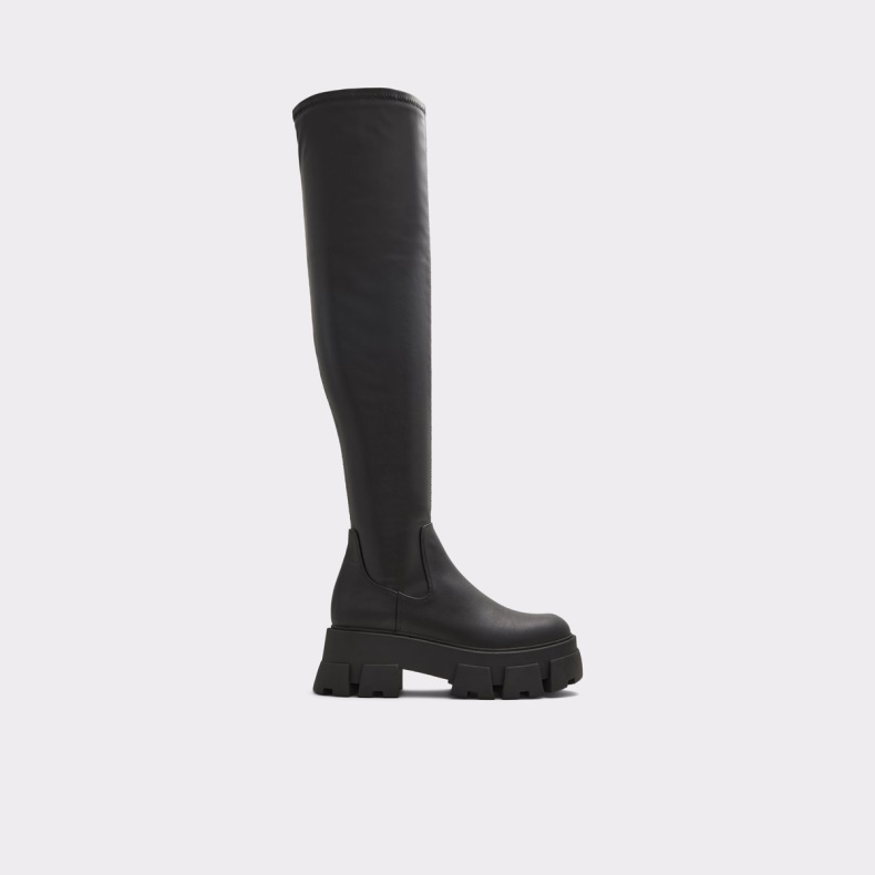 Sort New Arrival Grandmode Over-the-knee Boot Lug Sål Aldo Fashion