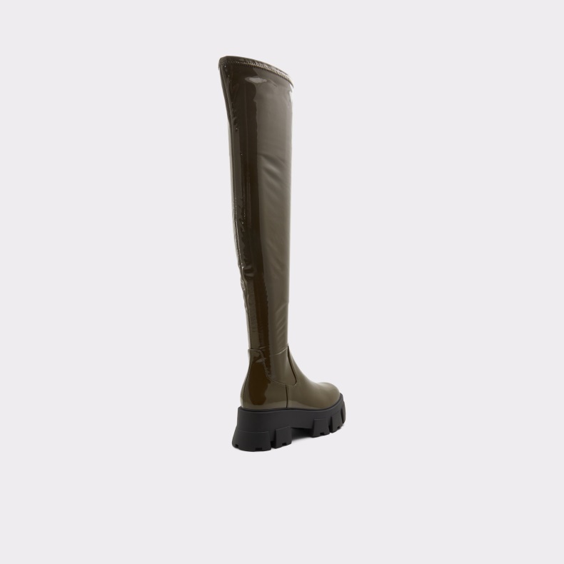 Aldo Khaki Fashion New Arrival Grandmode Over-the-knee Boot Lug-sål