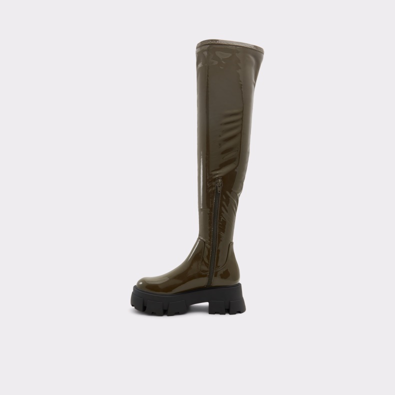 Aldo Khaki Fashion New Arrival Grandmode Over-the-knee Boot Lug-sål