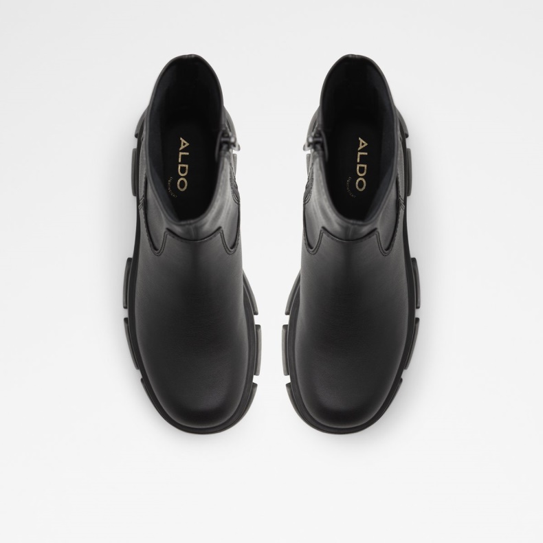 Grandsole Platform Ankel Støvle Lug Sål Mode Sort Aldo