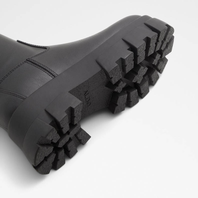 Grandsole Platform Ankel Støvle Lug Sål Mode Sort Aldo