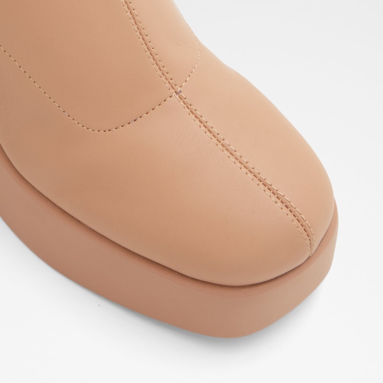 Aldo Fashion Grandstep Platform Ankelstøvle Medium Beige