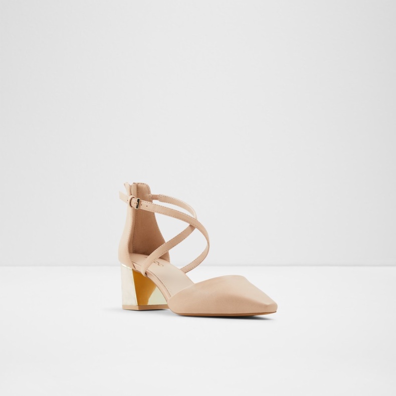 Lys Beige Grarwen Højhælede Sko Blokhæl Aldo Mode