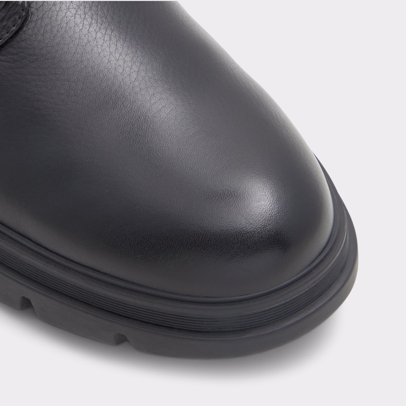 Mode Sort Læder Glat Graveldiver Aldo