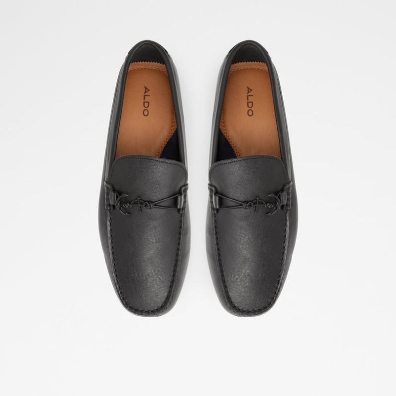 Aldo Fashion Guyaume Sort Læder Præget