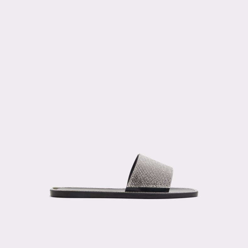 Gwohasean Flad Sandal Aldo Mode Sort-sølv Multi