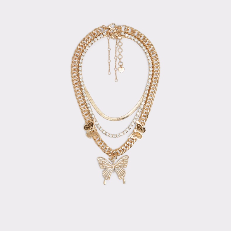 Haiduan Halskæde Mode Aldo Guld-klar Multi