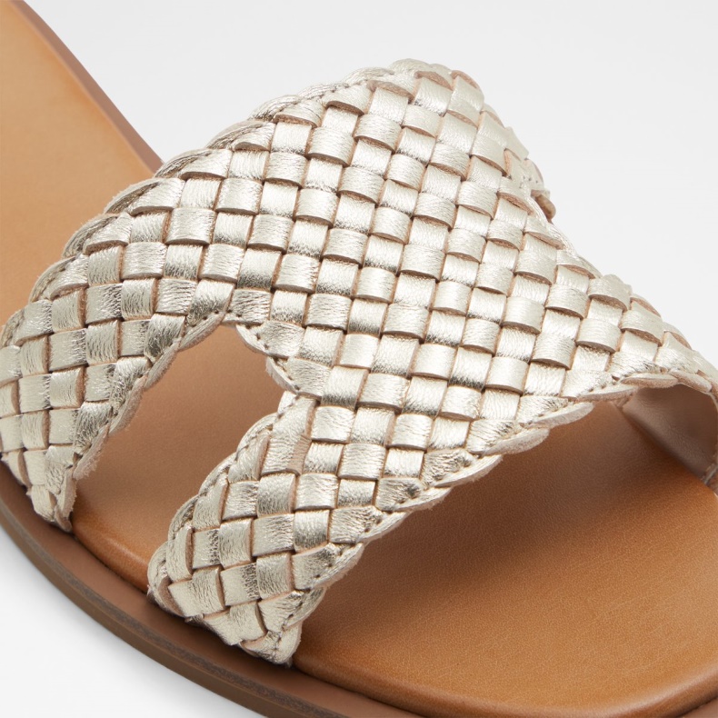 Mode Aldo Irmaos Slide Sandal Champagne