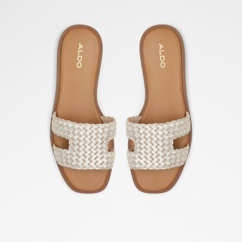 Mode Aldo Irmaos Slide Sandal Champagne