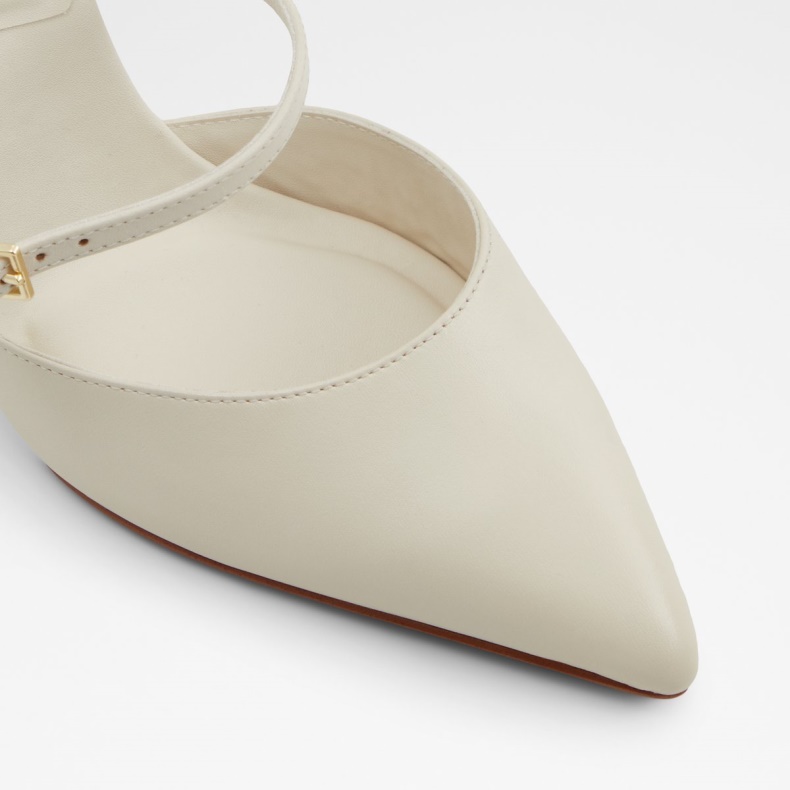 Aldo Fashion Jeriebaen Strappy Hæled Sko Stilethæl Hvid