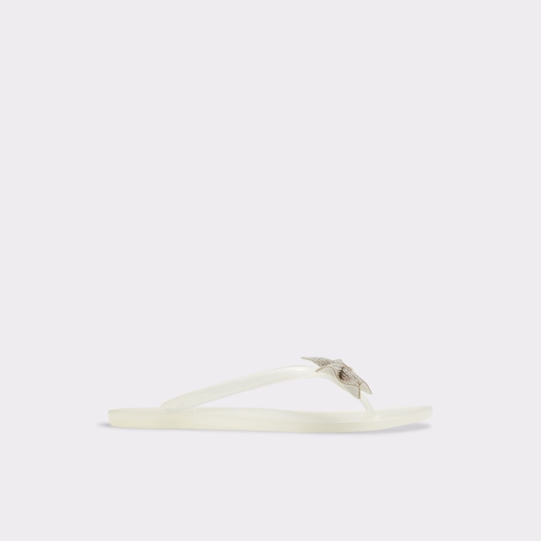 Aldo Hvid Mode Kahala Flad Sandal