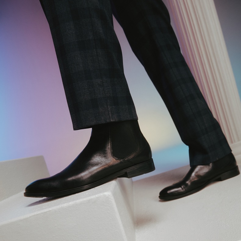 Aldo Kindarumflex Chelsea Støvle Sort Læder Glat Mode