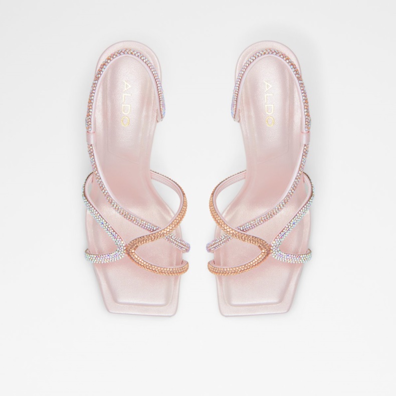 Aldo Krolewna Strappy Højhælet Sandal Stilethæl Lys Pink Mode
